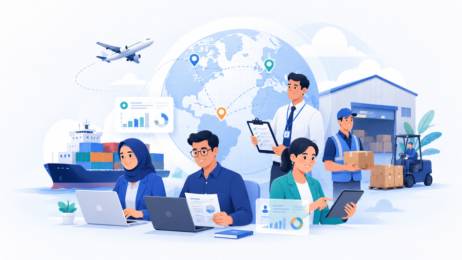 Tim profesional Exim, PPJK, dan logistik Indonesia